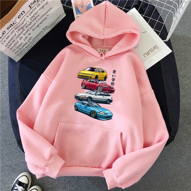 JDM Mix Car Print Hoodie Unisex 100% Cotton