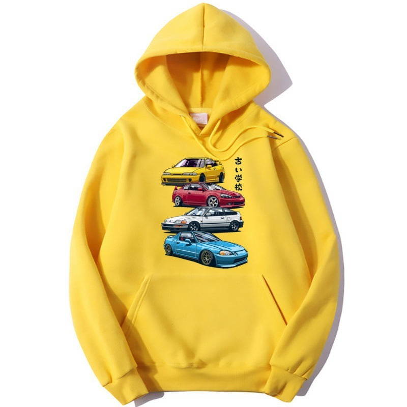 JDM Mix Car Print Hoodie Unisex 100% Cotton