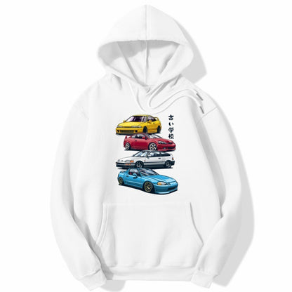 JDM Mix Car Print Hoodie Unisex 100% Cotton