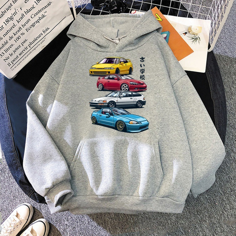 JDM Mix Car Print Hoodie Unisex 100% Cotton